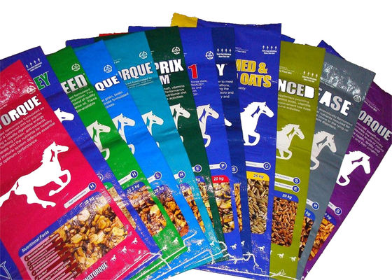 5KG BOPP Laminated Pp Woven Sacks , Woven Polypropylene Bags Multi Color