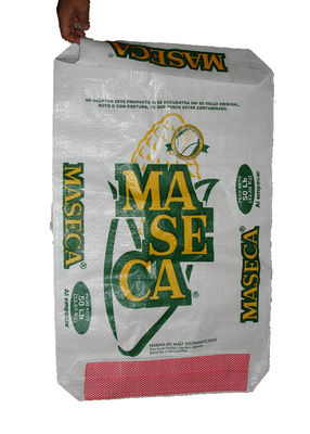 Multi Colored BOPP Laminated PP Woven Sack Bags For Sugar / Feed Single Folded