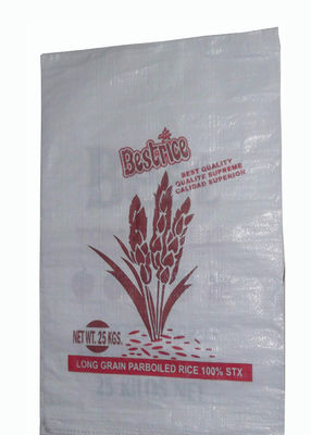 BOPP Laminated PP Woven Sacks For Flour Packaging Side Gusset Tear Resistant