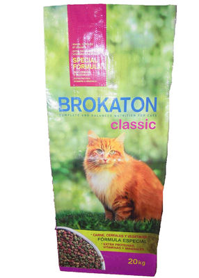 Eco Friendly BOPP Laminated PP Woven Sack Bags With Top Hemming Custom Size