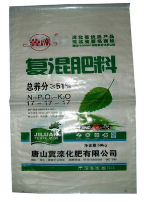 Multi - Functional BOPP Laminated PP Woven Bags , Woven Polypropylene Feed Bags