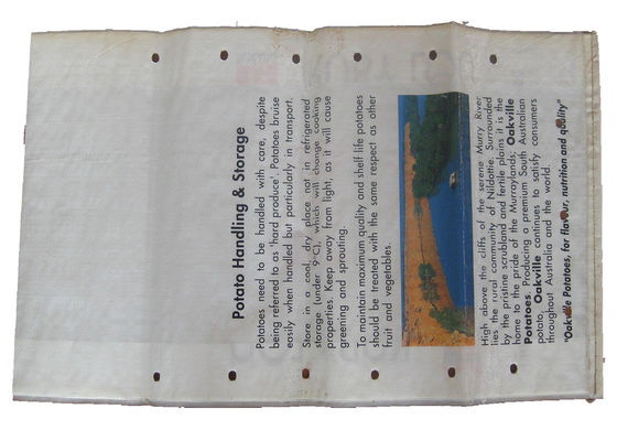 Strong BOPP Laminated PP Woven Bags With Square Bottom 5 - 50 Kg Moisture Resistant