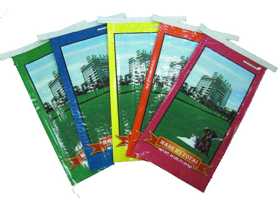 Strong BOPP Laminated PP Woven Bags With Square Bottom 5 - 50 Kg Moisture Resistant