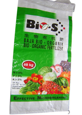 25kg Empty Polypropylene Plastic Woven Sack Anti Slip Surface For Cement / Fertilizer