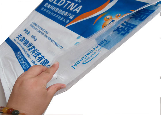 Recycled BOPP Laminated PP Woven Bags For Cement Packing Double Side Printed