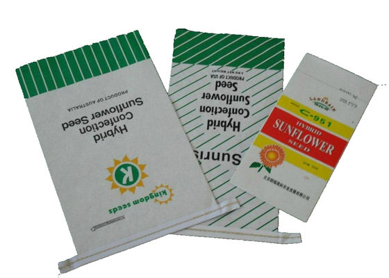 Recycling Seed / Fertilizer Packaging Bags Waterproof 20 Kg Tear Resistant