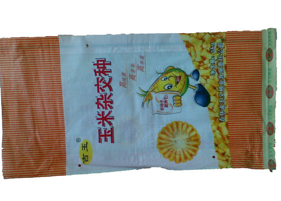 Recycling Seed / Fertilizer Packaging Bags Waterproof 20 Kg Tear Resistant