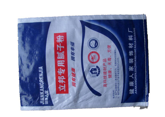 Gravure Printing Woven Sack Bags PP Material For 15 Kg Seed Packaging