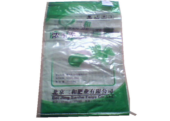 Waterproof Pp Woven Fertilizer Packaging Bags 50Kg Bopp Laminated Size Gusset
