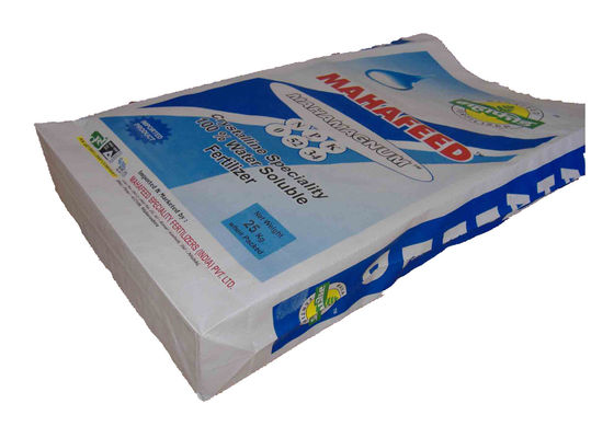 Laminated PP Woven Fertilizer Packaging Bags 25 Kg Double Stitching Custom Printed