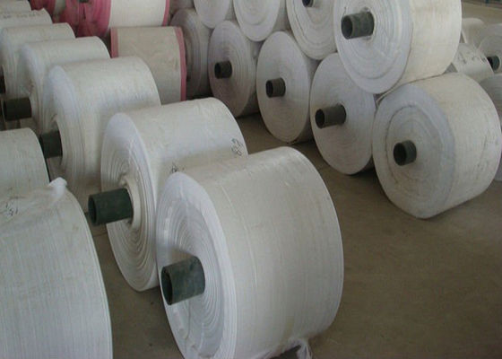 Eco Friendly Recycled PP Woven Fabric Roll With Offset Printing / Laminated Printing