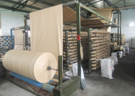 PE Laminated / BOPP Film PP Woven Fabric Roll With Custom Size Weight