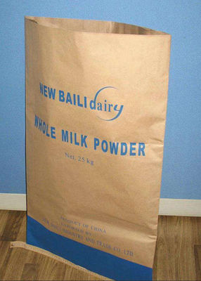 Moisture Proof Multiwall Kraft Paper Bags With Offset Printing