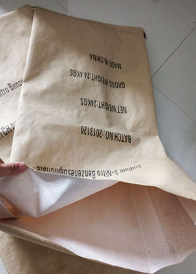 Titanium Pigment Packing Multi Wall Bags , 50kg White Kraft Paper Sacks