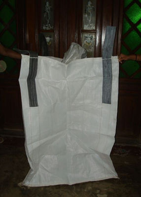 Durable White PP Box FIBC Jumbo Bags Woven Polypropylene Container For Ore