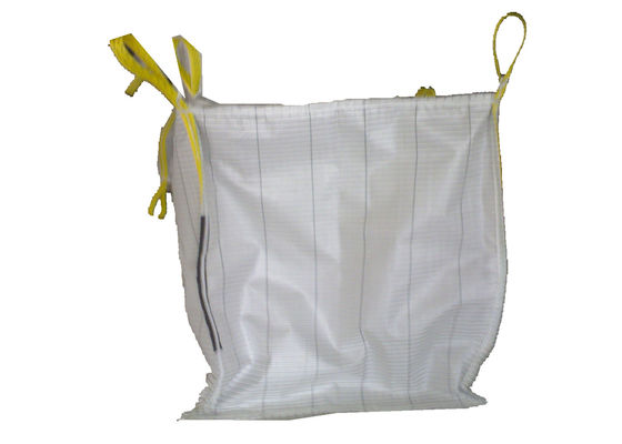 Durable White PP Box FIBC Jumbo Bags Woven Polypropylene Container For Ore