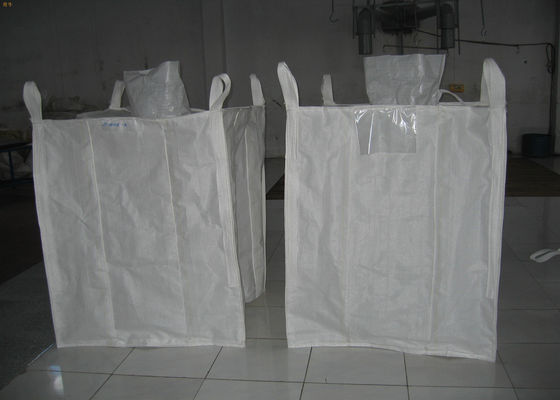 Recycled PP Bulk Packaging Bags Big Capacity With Filling Spout Top