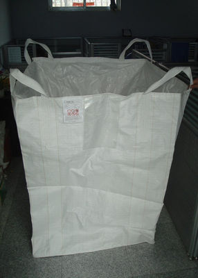 Durable Solid Fibc Jumbo Big Bag , Sand / Cement Jumbo Bag Plain Stitching