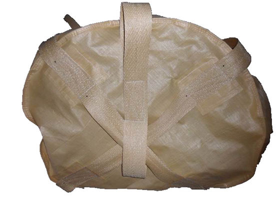 Cross Corner Circular PP FIBC Jumbo Bags Big Capacity Plain Stitching