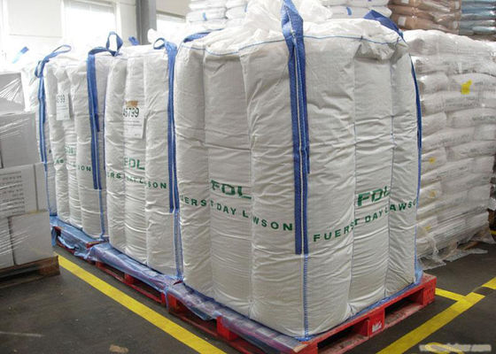 PP FIBC 2 Ton Jumbo Bags , Fibc Big Bag  With Four Loops 10'' High / Fully Belted