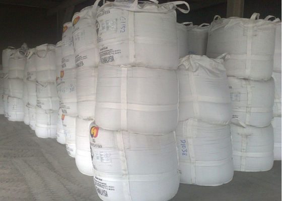 Heavy Duty Bulk Packaging FIBC Jumbo Bags Circular / Tubular Shape Plain Stitching