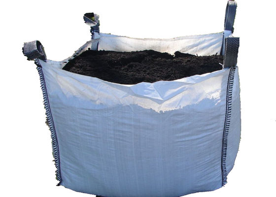 2200LBS U Panel Empty Bulk Bags , Sand / Cement Packing Woven Jumbo Bags