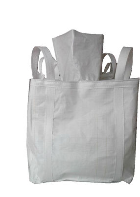 Recycled 1000kg PP Flexible Bulk Container , Jumbo Sack Bags With 4 Sling Loops