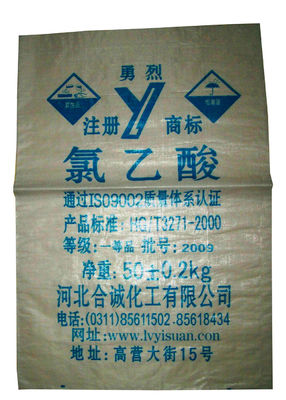 25KG 50KG PP Woven Sack Bags For Rice , Custom Woven Polypropylene Bags