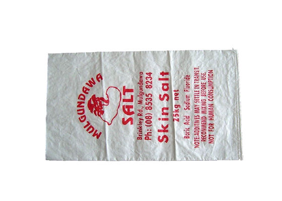 Waterproof Recycled Woven Polypropylene Bags , Fertilizer Packaging Bags 25KG / 50KG