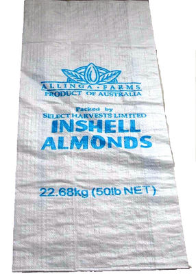 Waterproof Recycled Woven Polypropylene Bags , Fertilizer Packaging Bags 25KG / 50KG