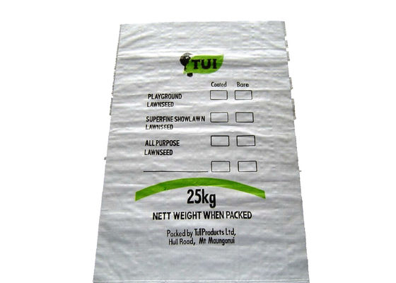 Waterproof Recycled Woven Polypropylene Bags , Fertilizer Packaging Bags 25KG / 50KG