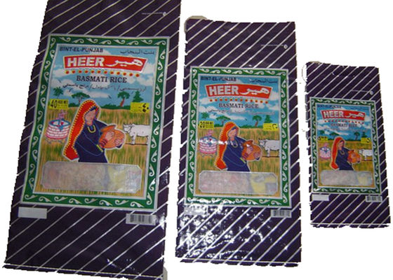 Bopp Laminated 	PP Woven Rice Bag 25 Kg Double Stitched Multi Function