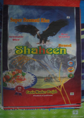 High Tensile Strength Pp Woven Laminated Bag , Plastic Packaging Bags For Rice