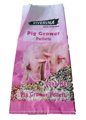 Reusable Non Toxic Plastic Rice Bag Bopp Lamination With Custom Logo Printing