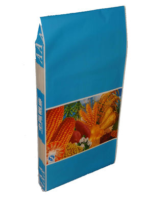 10Kg PP Laminated Rice Packaging Bag , PP Woven Sack Bags for Fertilizer