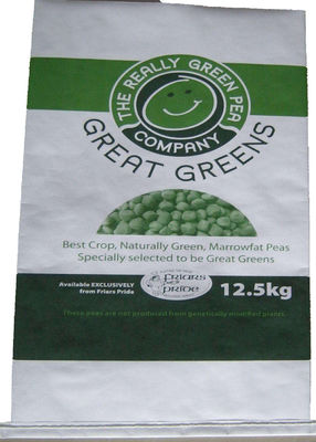 Recycled Bopp Laminated PP Woven Rice Bag Anti Slip Surface Custom Color