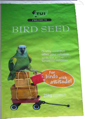 Moisture Proof Poly Bopp Rice Bags Gravure Printing With Anti Slip Weaving