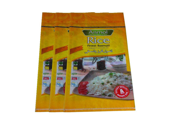 Bopp Laminated PP Woven Rice Bag Gravure Printing Moisture Proof Eco Friendly