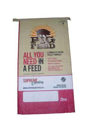 Eco Friendly 50 Lb Feed Bags , Personalized Reusable Cattle Feed Sack Bag
