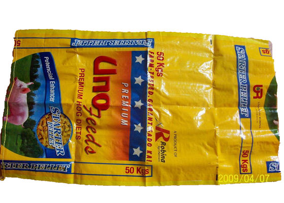 Eco Friendly 50 Lb Feed Bags , Personalized Reusable Cattle Feed Sack Bag