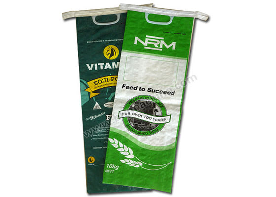 PP Woven Laminated Animal Feed Bags Double Stitched