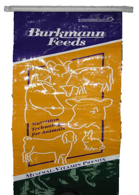 PP Woven Laminated Animal Feed Bags Double Stitched
