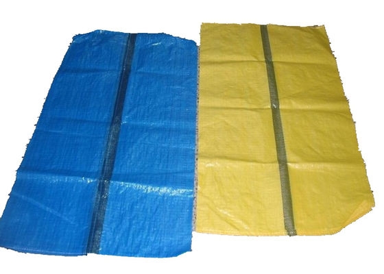 Waterproof Recycled Woven Polyethylene Bags , Fertilizer Packaging Bags 25KG / 50KG