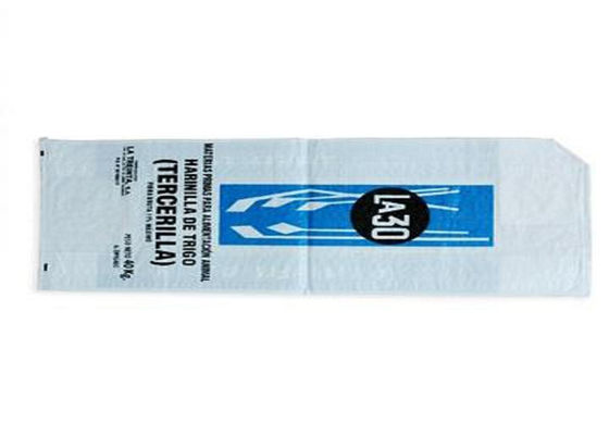 Single / Double Stitch Plastic Valve Bags With Ziplock Heat Cut / Hemmed Top