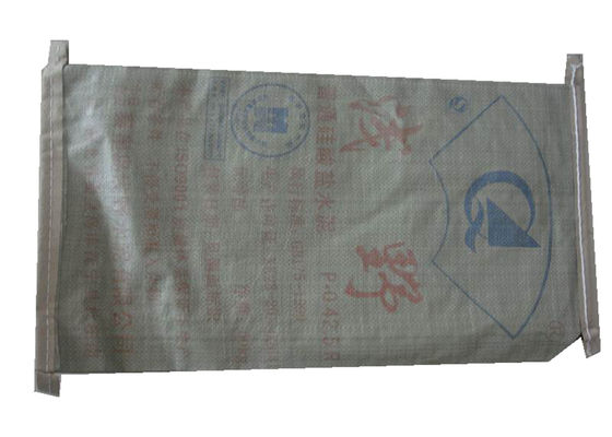 White / Brown Cement PP Valve Bag , Kraft Paper PP Woven Gusseted Poly Bags