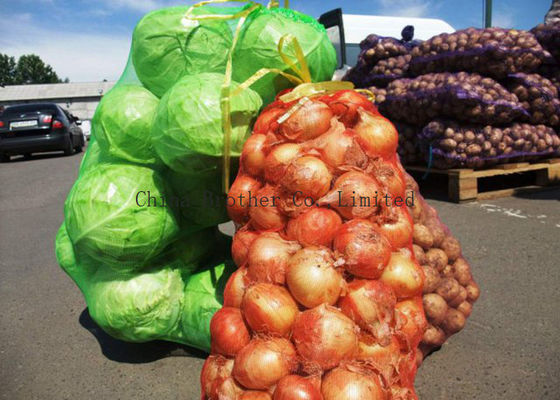 Agriculture Drawstring Poly Mesh Bags For Produce