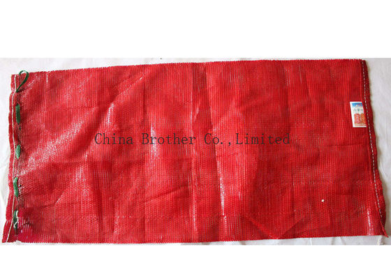 High Resistant Mesh Drawstring Bags , Mesh Fruit Bags For Packaging