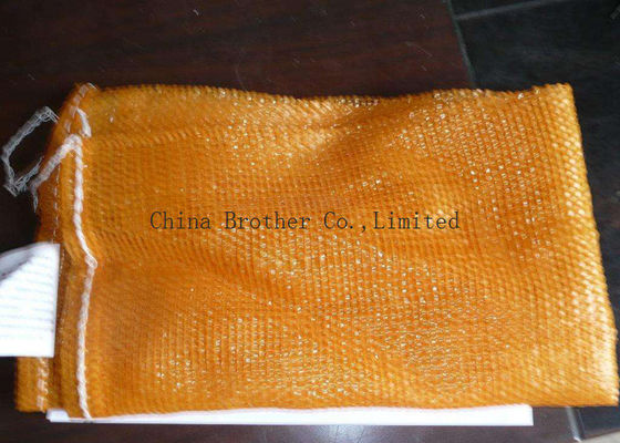 Plastic Polypropylene Woven Leno Mesh Bag For Orange