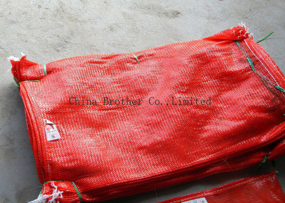 Plastic Polypropylene Woven Leno Mesh Bag For Orange