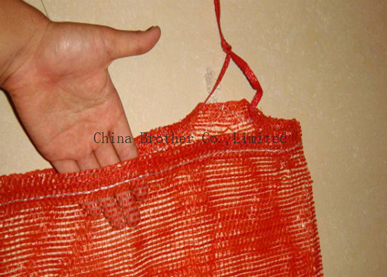 Plastic Woven Raschel Industrial Mesh Bags For Packing Corn 30kg / 40kg